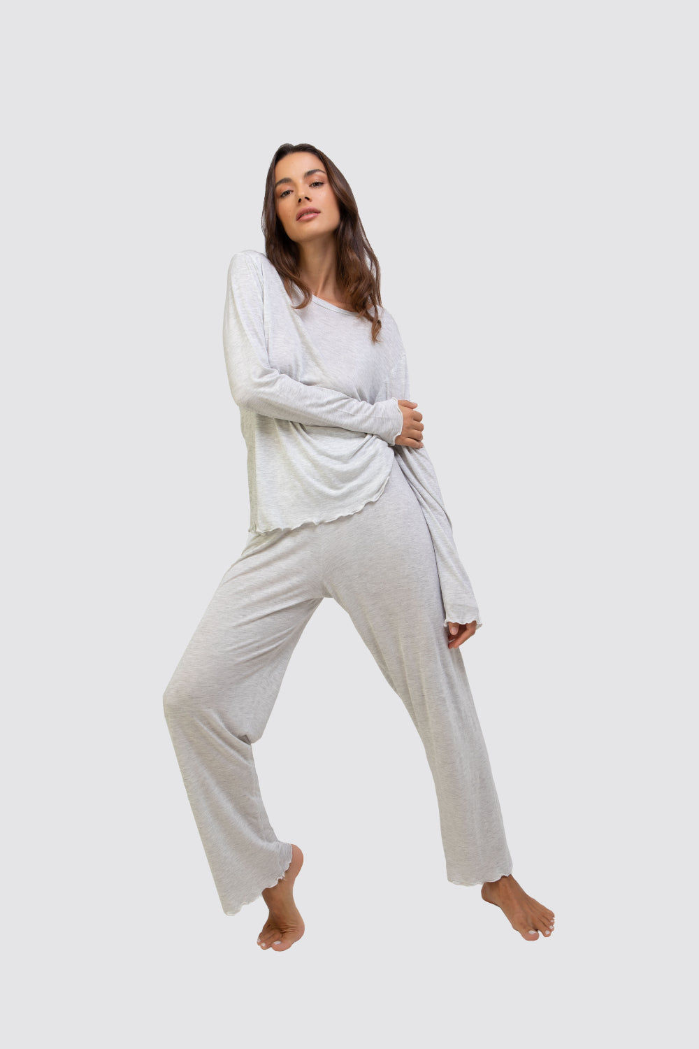 Bianca Bamboo Pyjamas Set Grey